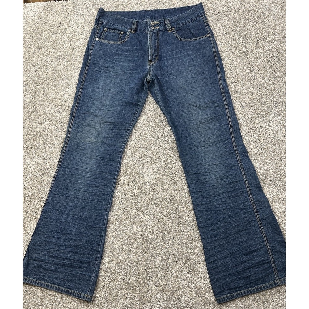 Buffalo David Bitton Jeans Women 34 Flared Blue Dark Wash